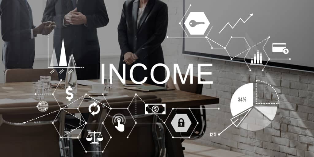 Income Salary Sales Return Money Concept